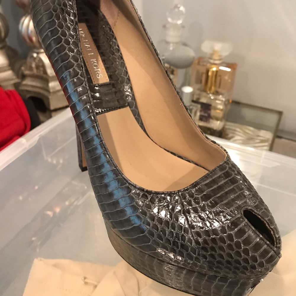Michael Kors collection snakeskin heels